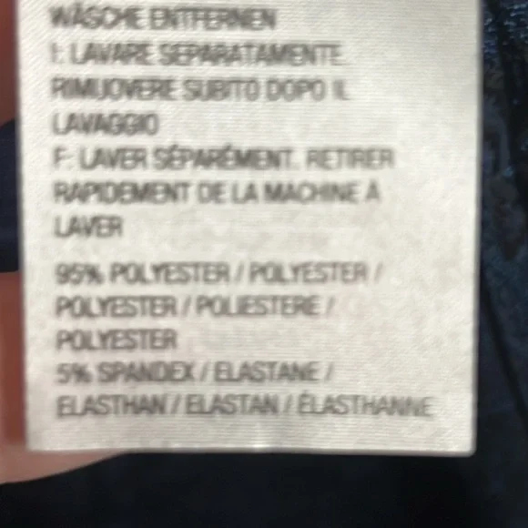 Women's Susan Graver Jacquard Knit Open Front Duster Cardigan Midnight Ink Sz 1X - Picture 8 of 11